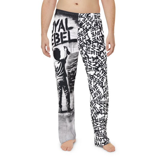Live Love Rebel™ Men's Pajama Pants - Graffiti-Inspired Lounge Wear