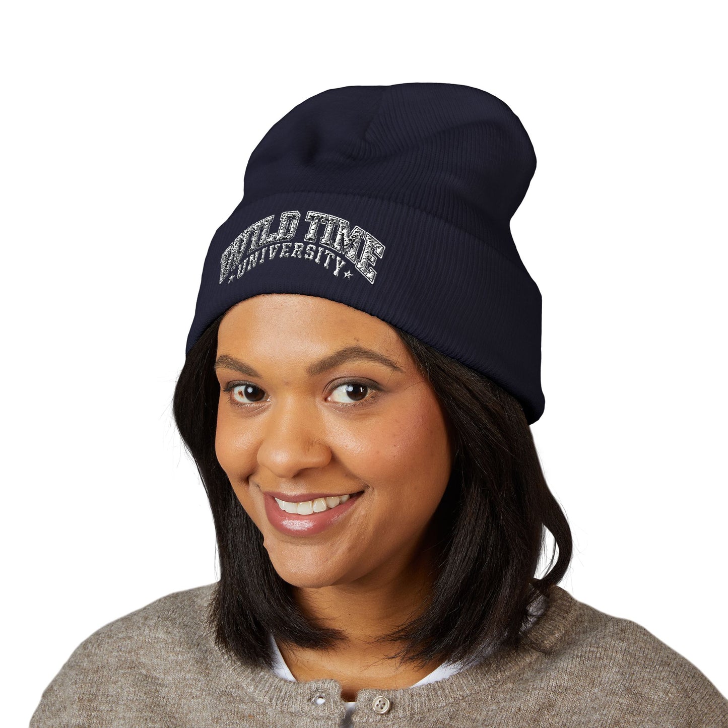 Wild Time™ University" Unisex Classic Cuffed Beanie - Embroidered