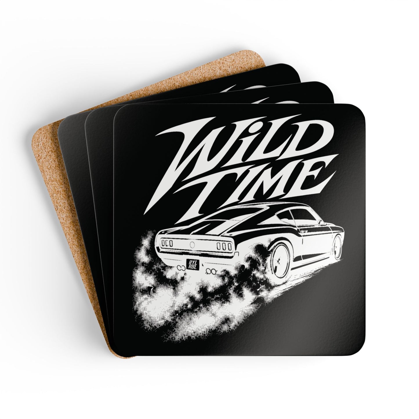 Wild Time™ Street Racer - 4 Piece Coaster Set