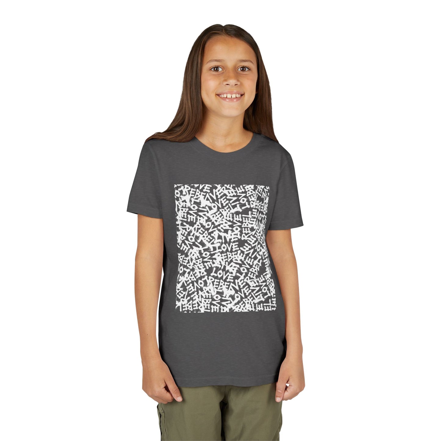 Live Love Rebel Youth Tee — Kids' Graphic Skate Streetwear T-Shirt