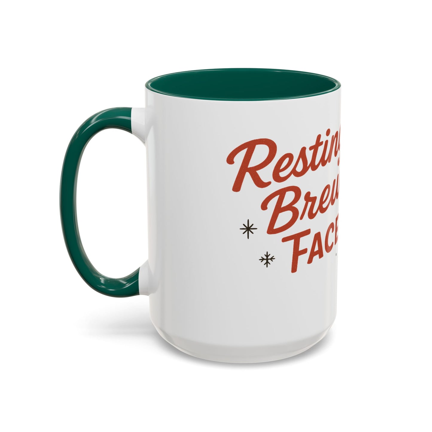 Festive Holiday Mug - "Resting Brew Face"