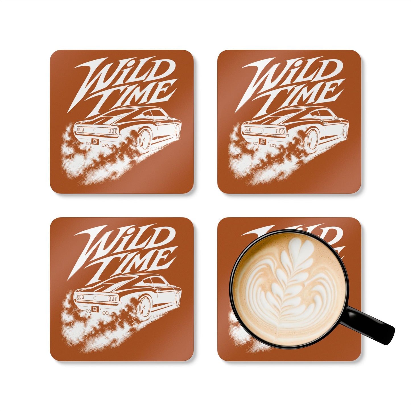 Wild Time™ Street Racer - 4 Piece Coaster Set
