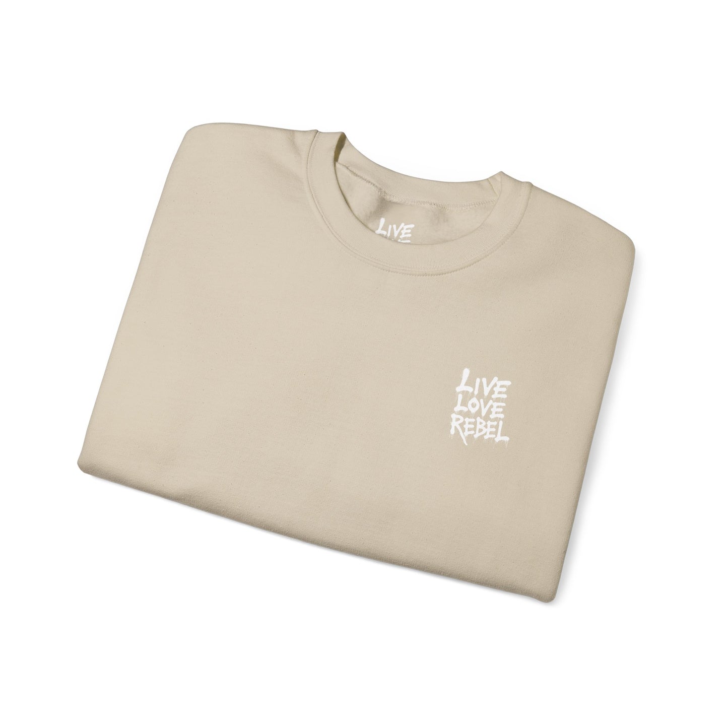 Royal Rebel® Unisex Crewneck Sweatshirt - Live Love Rebel™ Graphic