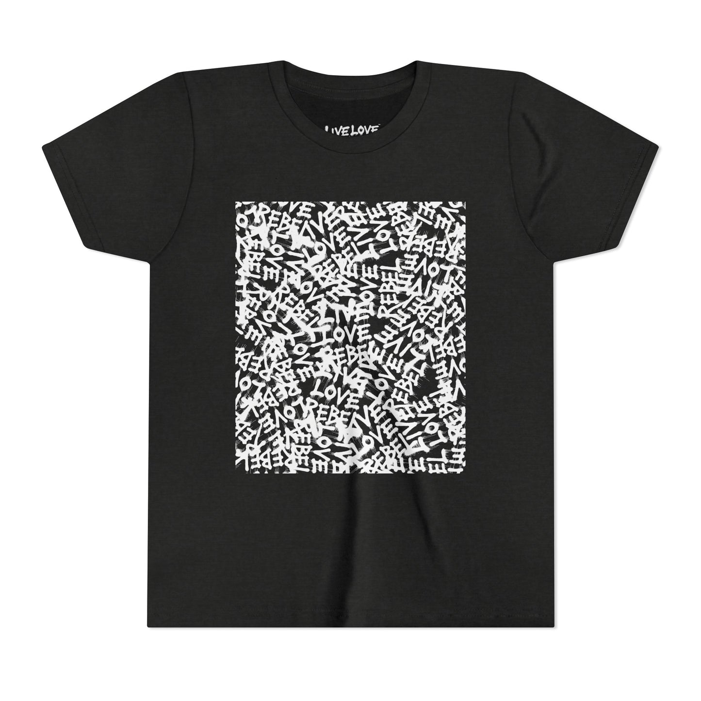 Live Love Rebel Youth Tee — Kids' Graphic Skate Streetwear T-Shirt