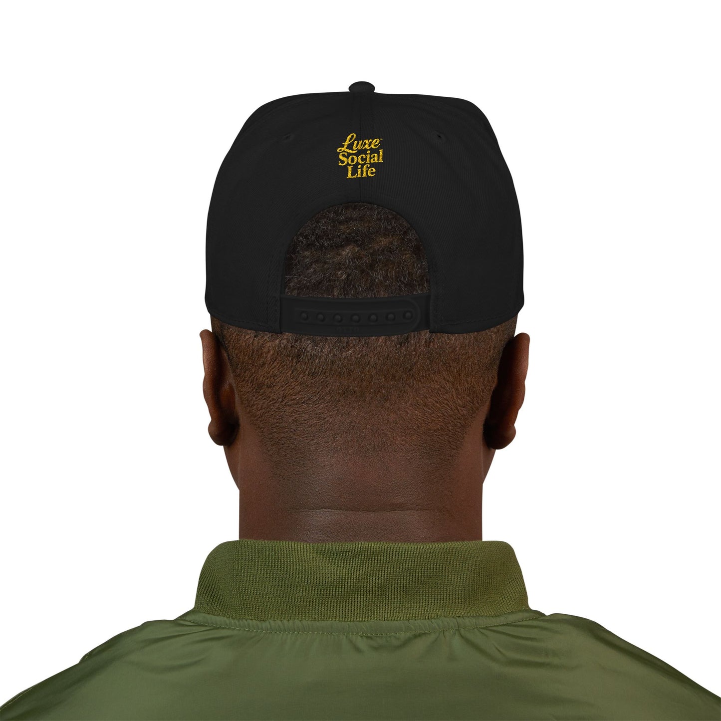 Embroidered Snapback Hat — "Champagne Problems & Caviar Dreams" Streetwear Cap