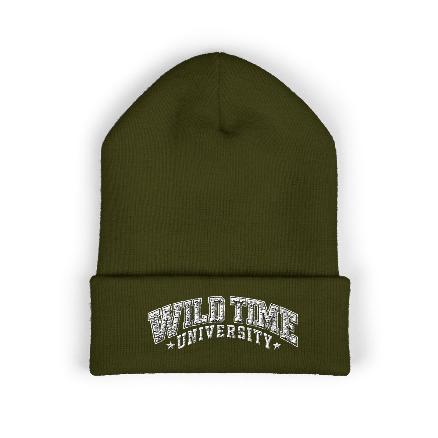 Wild Time™ University" Unisex Classic Cuffed Beanie - Embroidered