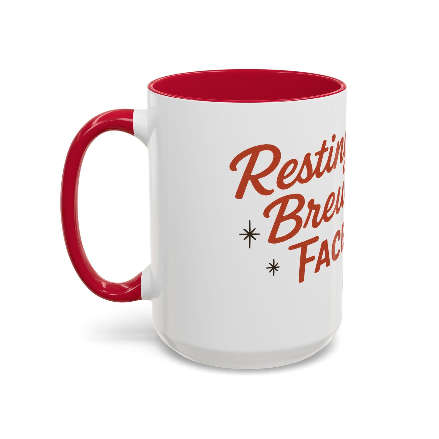 Festive Holiday Mug - "Resting Brew Face" Lady in Curlers