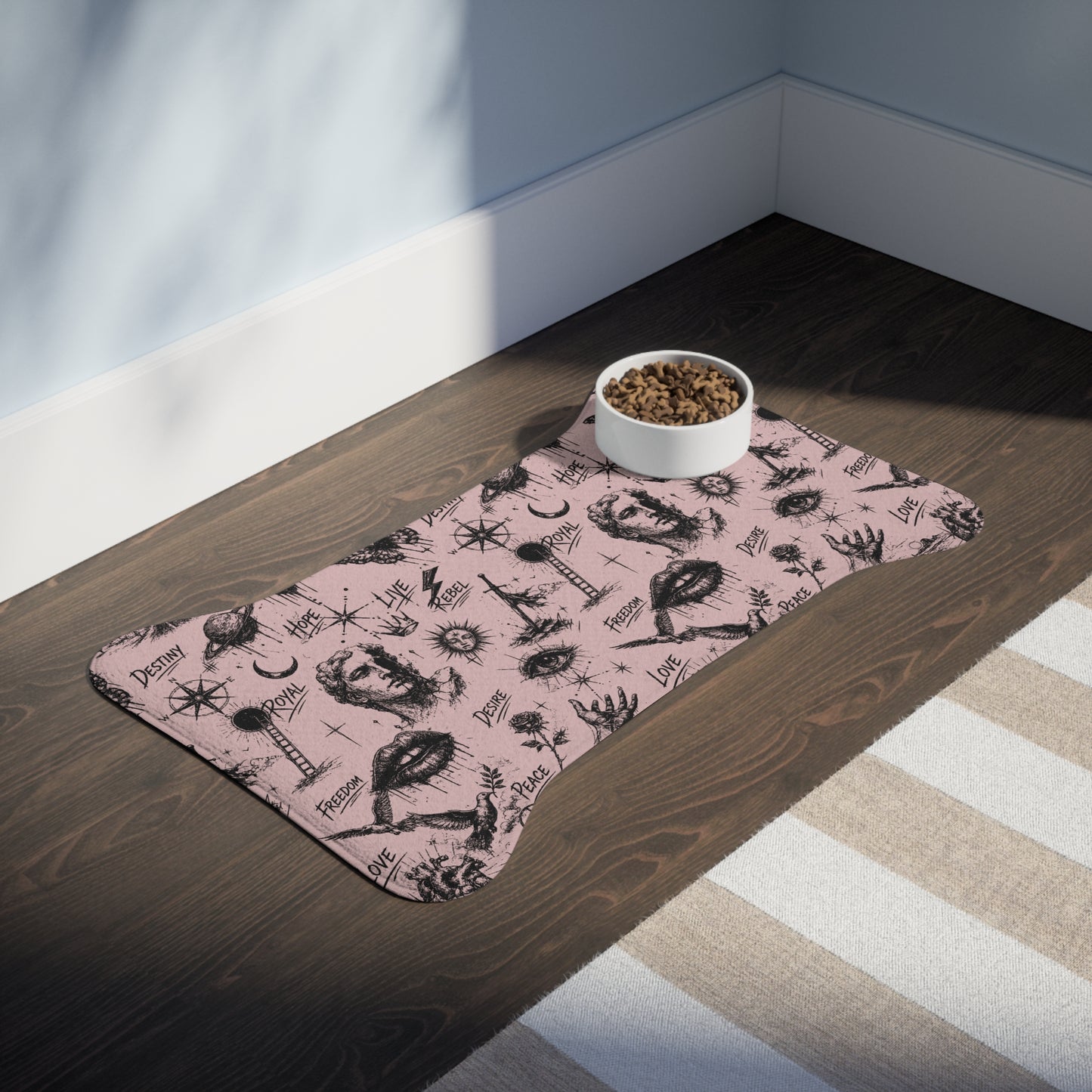 Rebel Sketch - Pet Feeding Mat