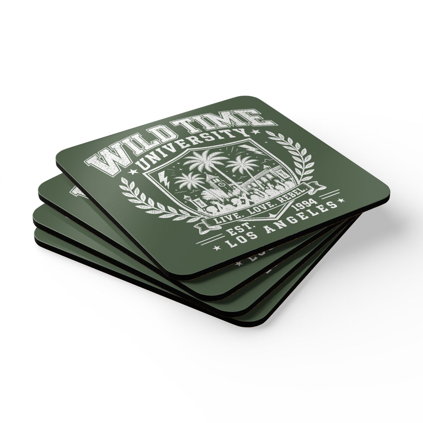 Wild Time™ University - 4 Piece Coaster Set