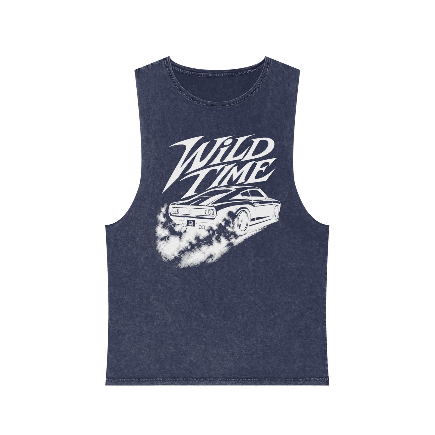 Wild Time™ Muscle Car - Unisex Stonewash Tank