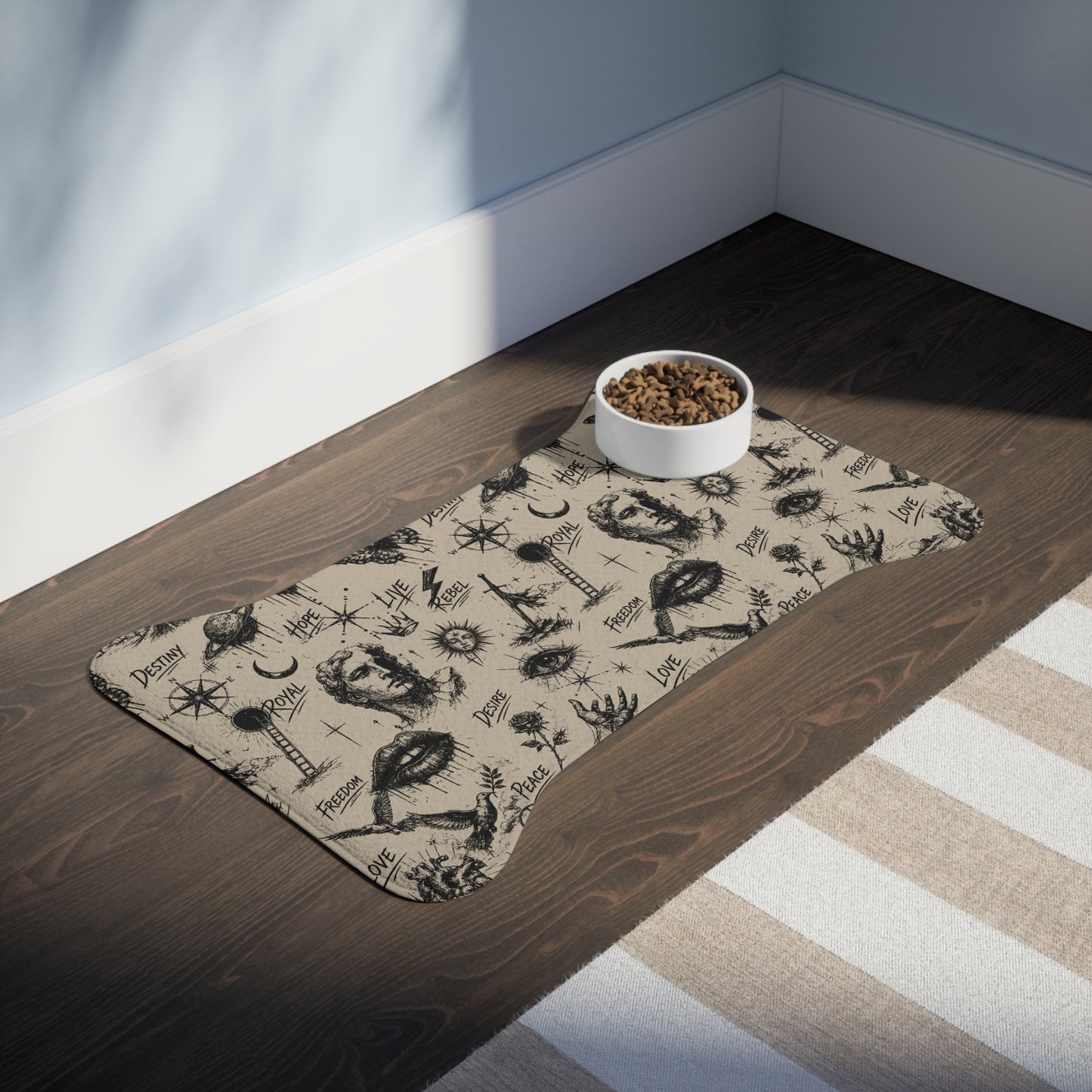 Rebel Sketch - Pet Feeding Mat