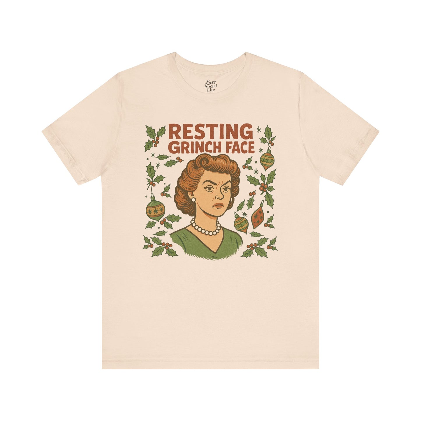 Resting Grinch Face Woman - Unisex Jersey Tee