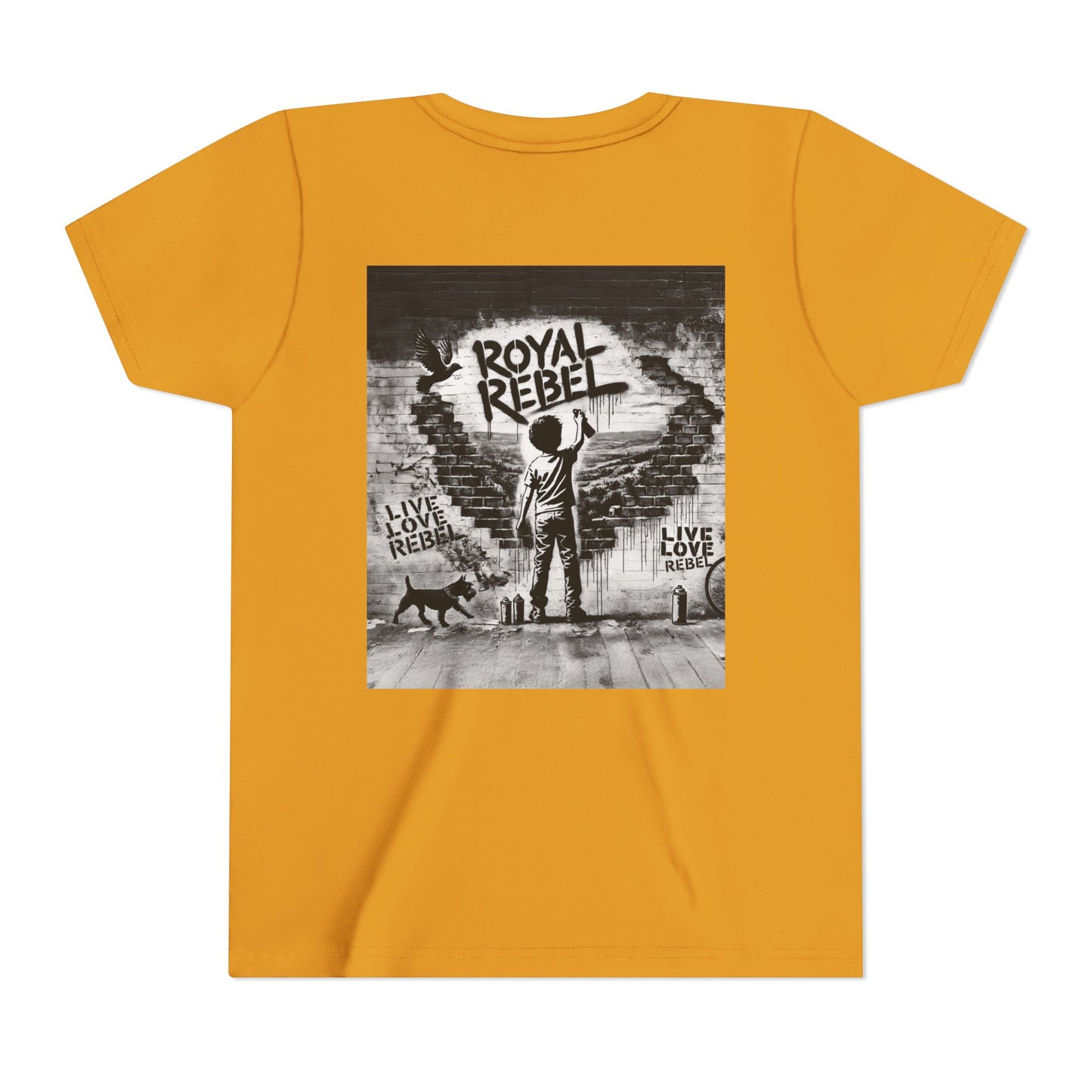 Royal Rebel Youth Tee — Kids' Graphic Skate Streetwear T-Shirt