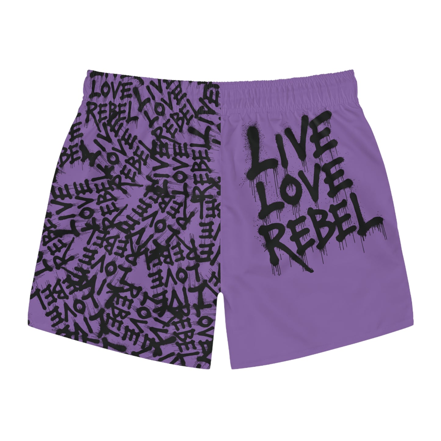 'Live Love Rebel' - Stylish Swim Trunks