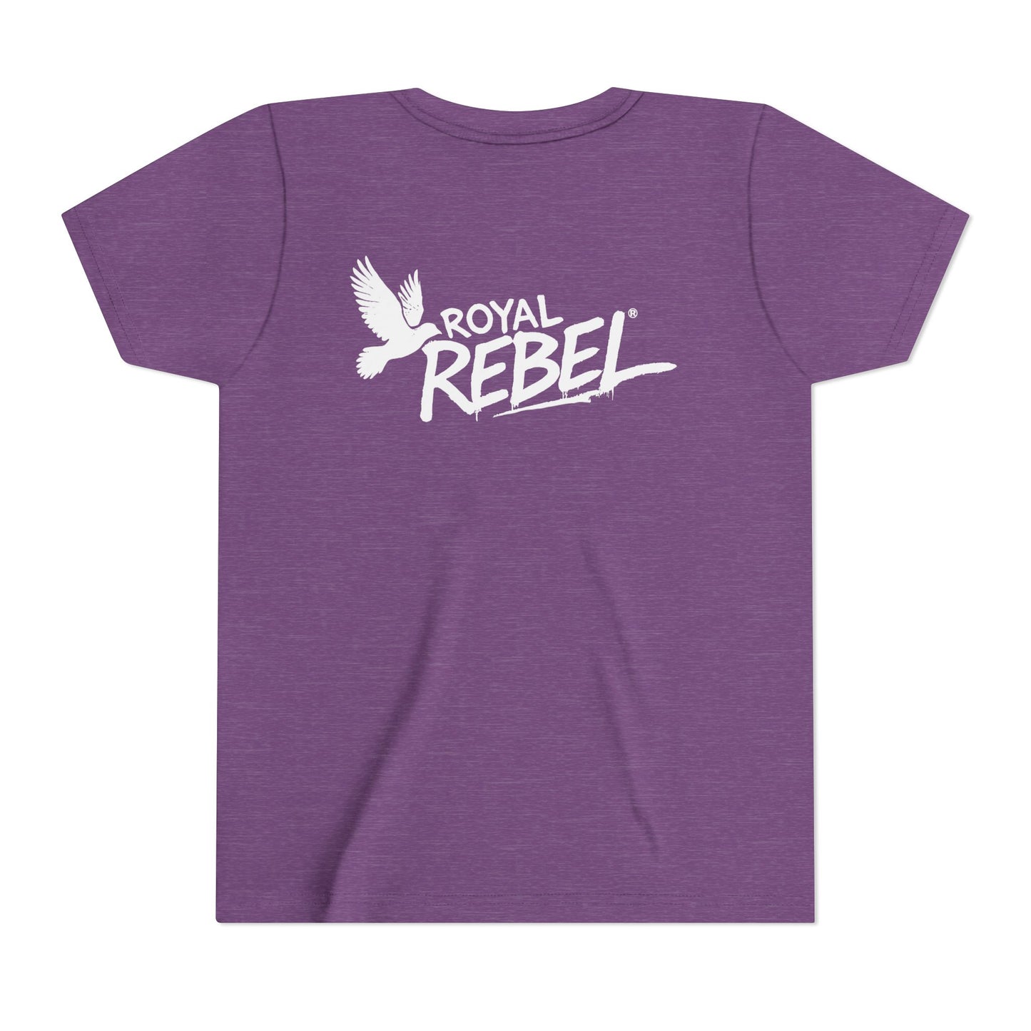 Royal Rebel Graffiti Youth Tee — Kids' Graphic Skate Streetwear T-Shirt