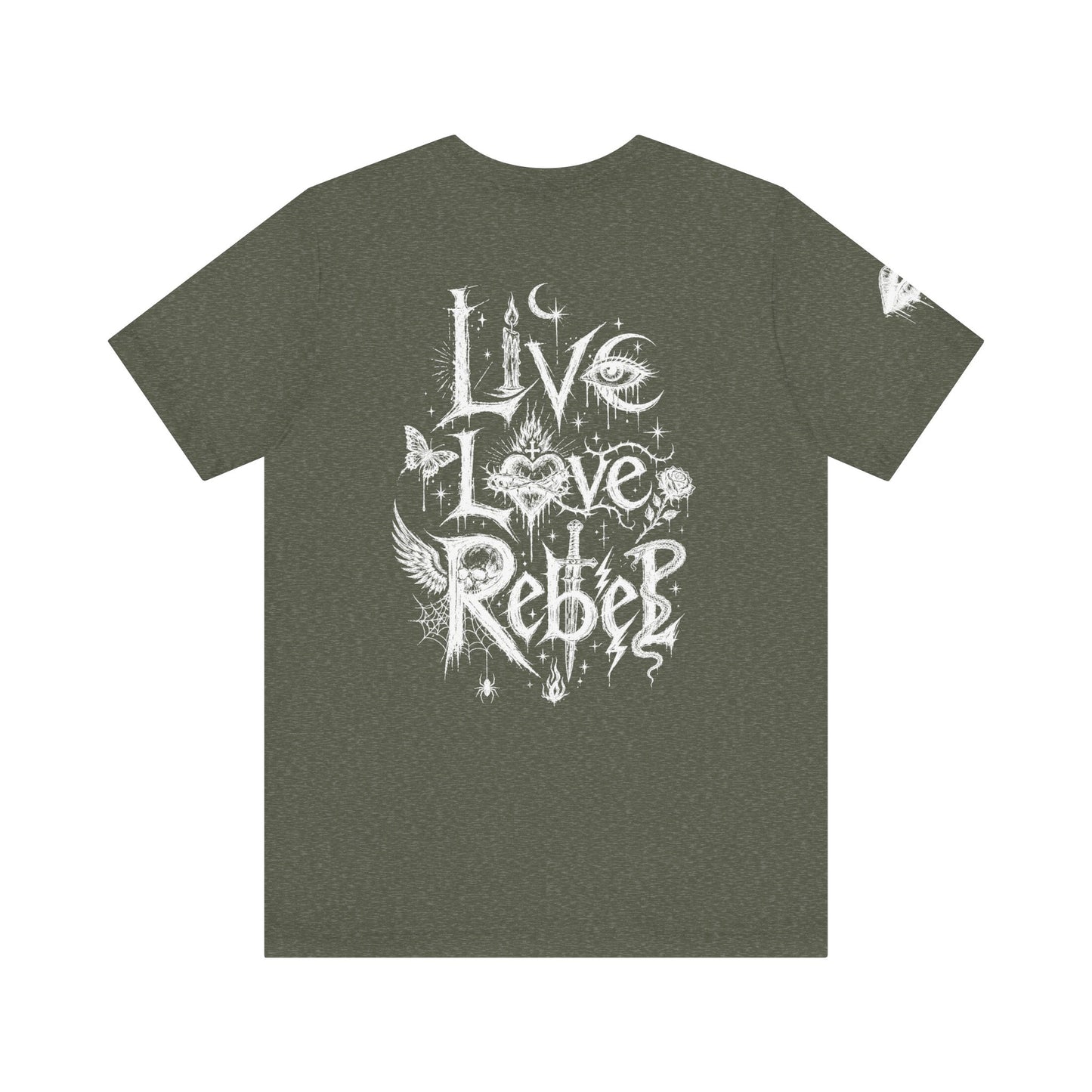Rebel Sketch Tee - Edgy Unisex Jersey Tee for Rebel Minds