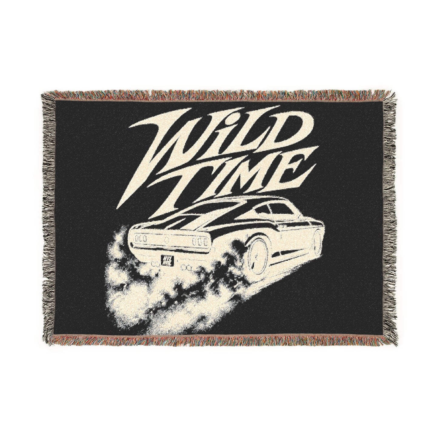 Woven Blanket - Wild Time™ Retro Muscle Car Throw Blanket