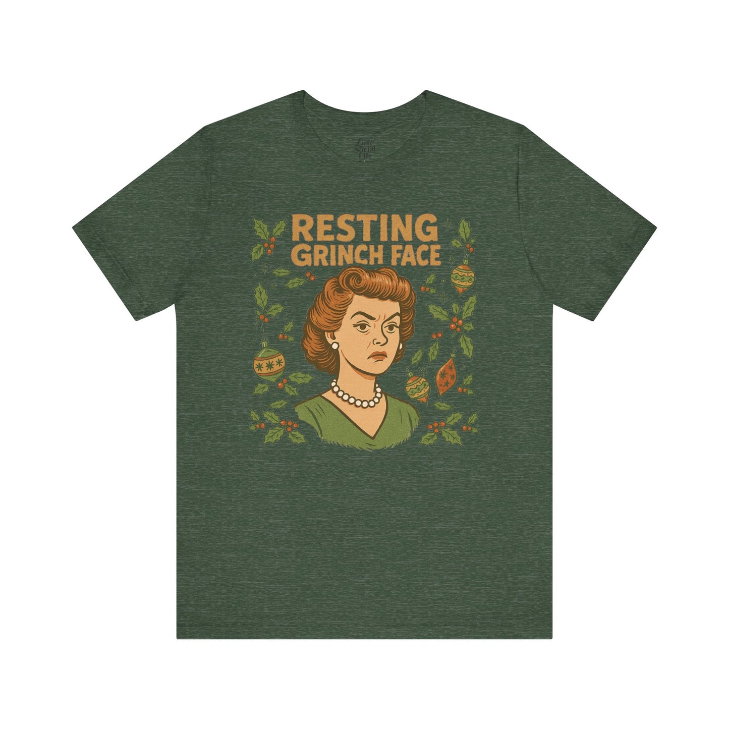 Resting Grinch Face Woman - Unisex Jersey Tee