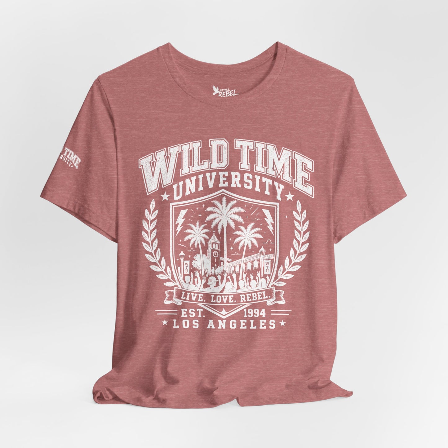 Wild Time™ University - College Inspired Graphic for the Rebel at Heart - Unisex Jersey Tee