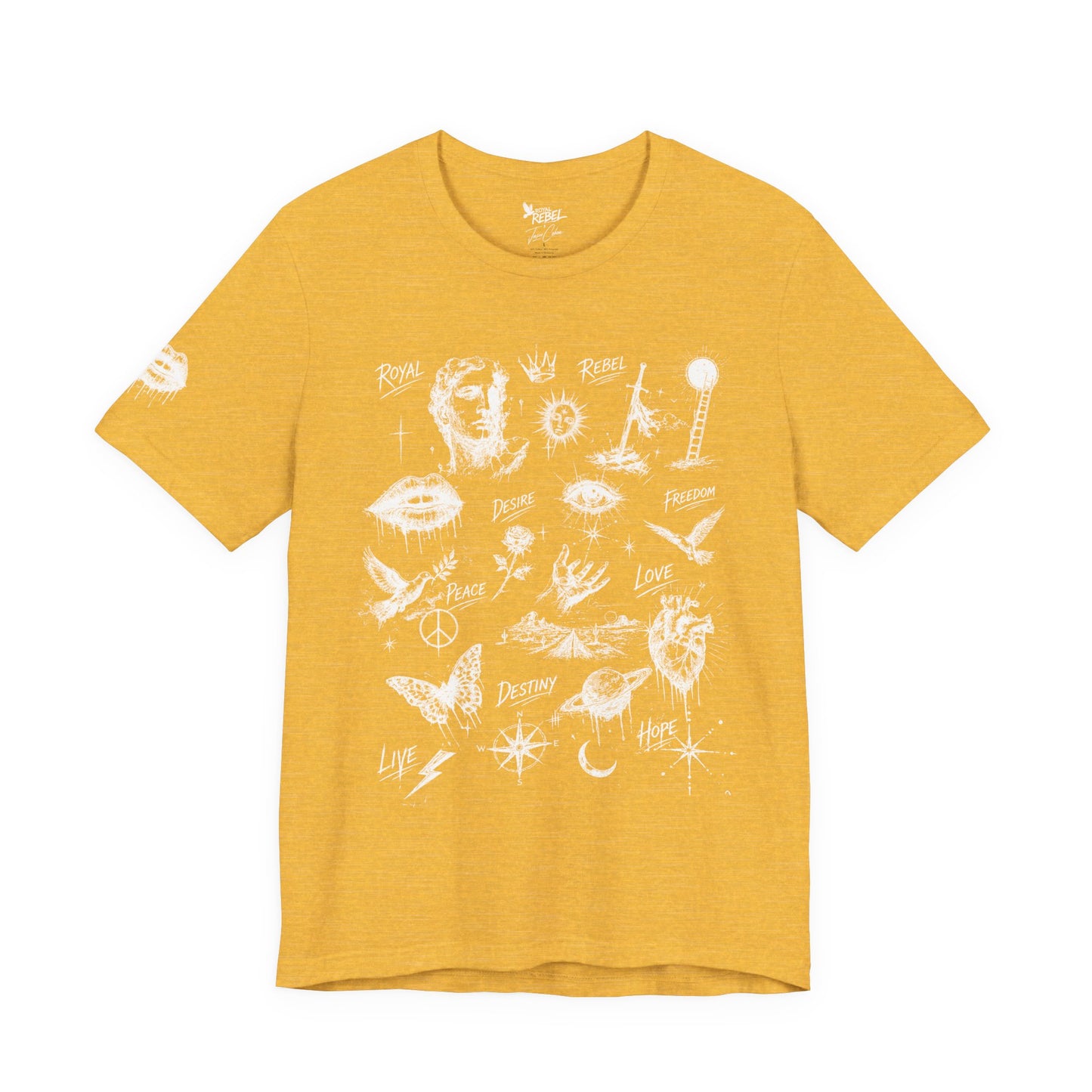Rebel Sketch Tee - Edgy Unisex Jersey Tee for Rebel Minds