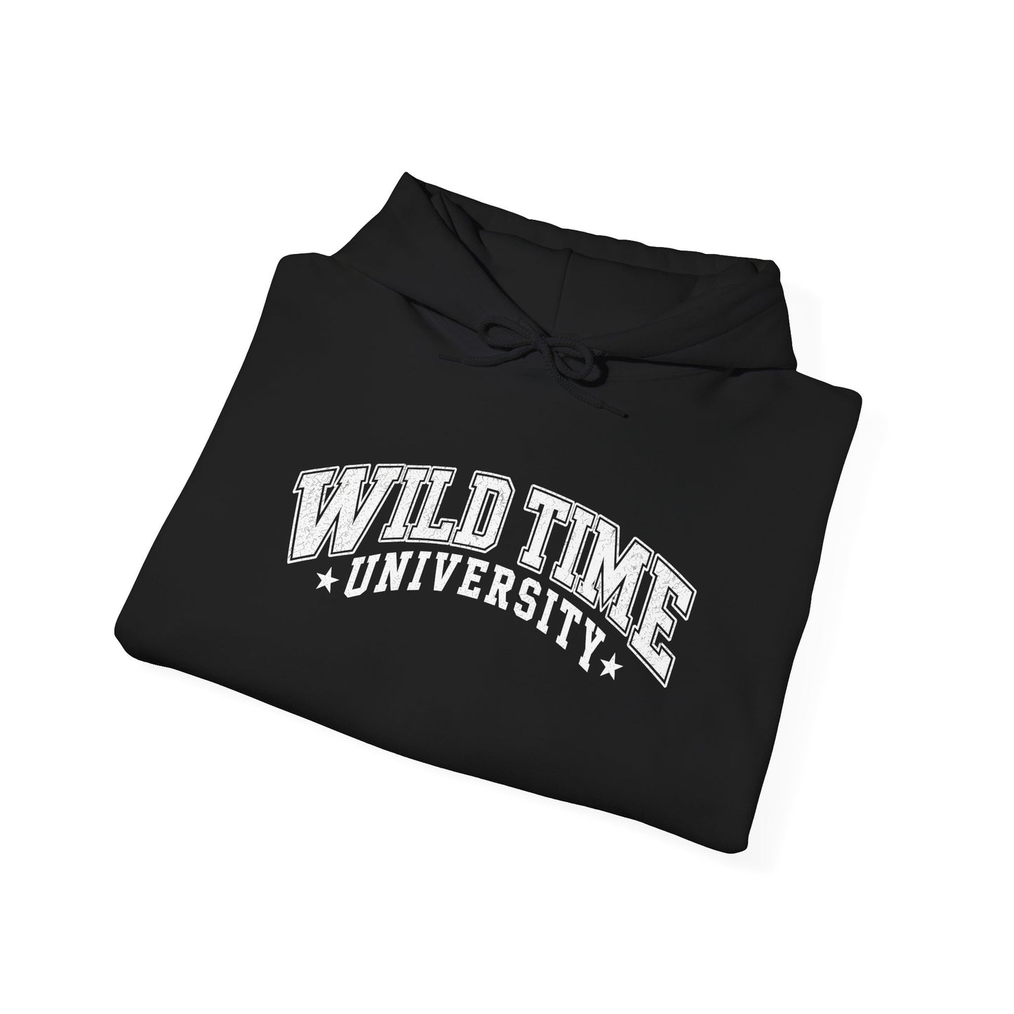 Wild Time™ University Unisex Hoodie - College Inspired Graphic Sweatshirt for the Rebel at Heart