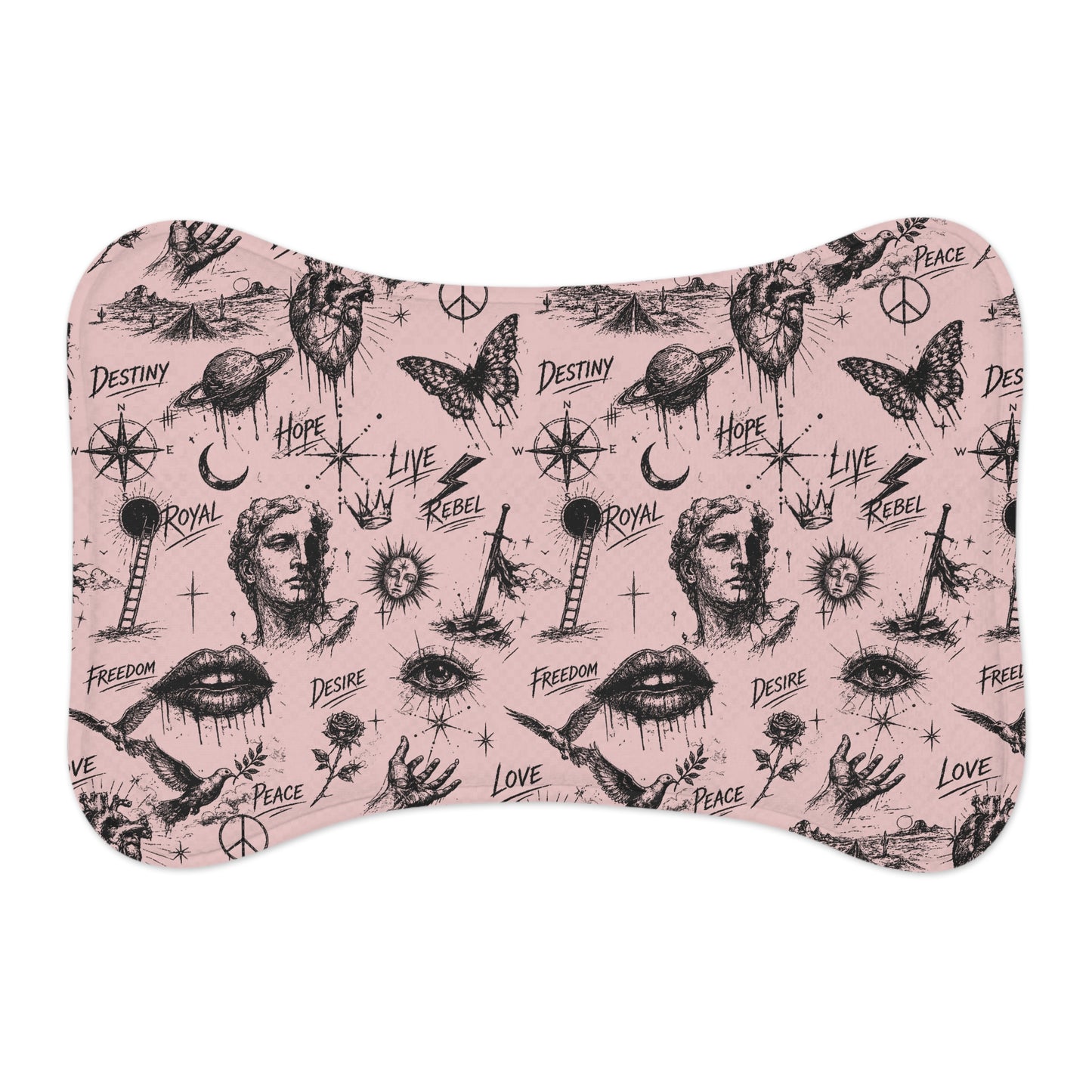 Rebel Sketch - Pet Feeding Mat