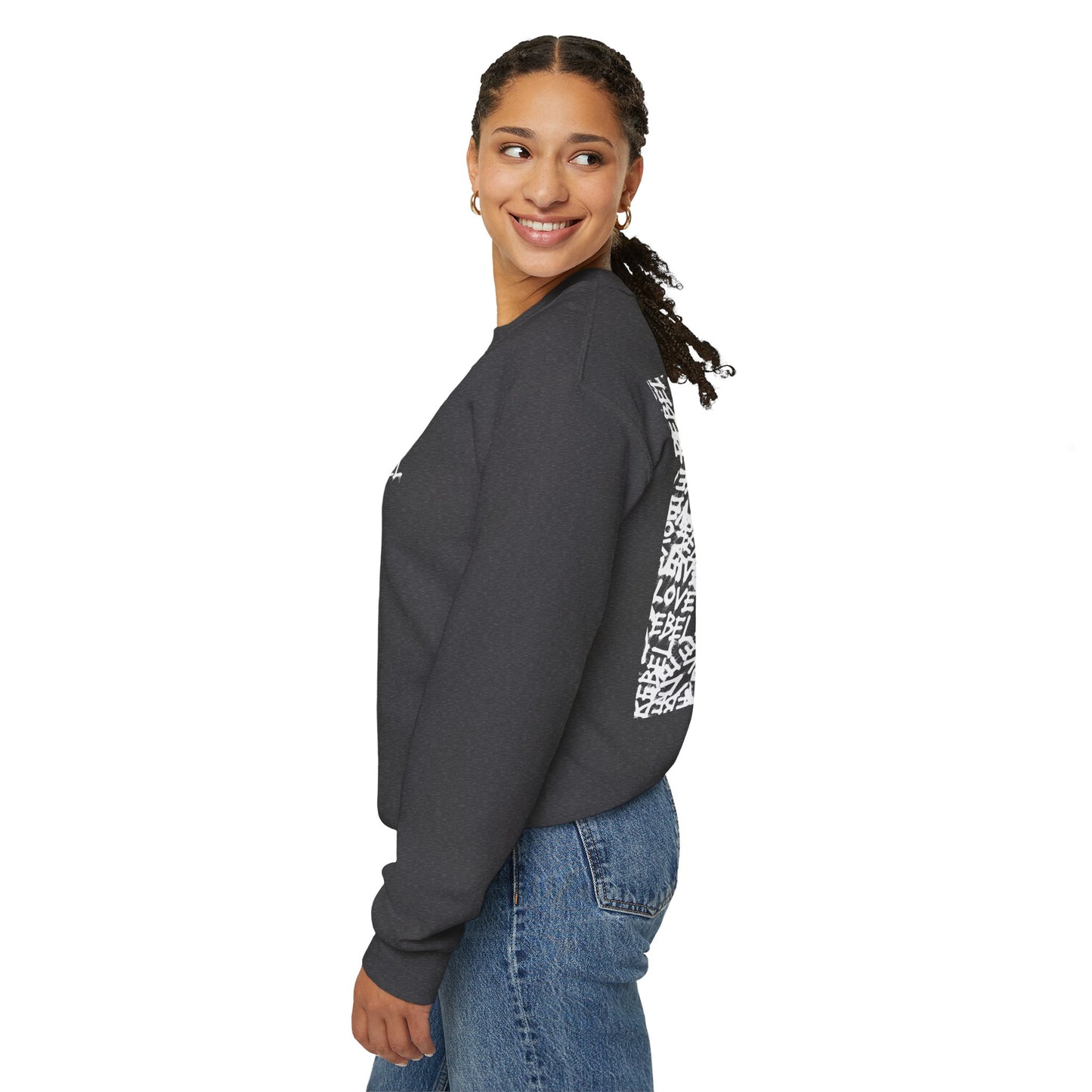 Royal Rebel® Unisex Crewneck Sweatshirt - Live Love Rebel™ Graphic