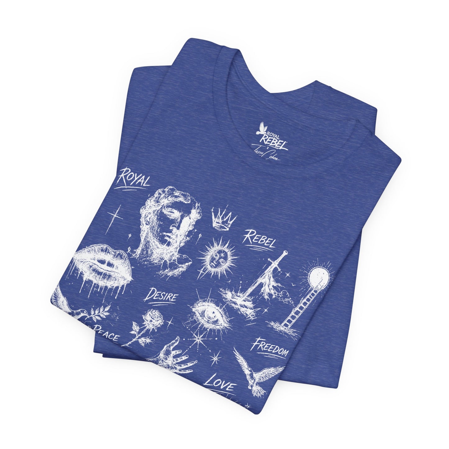 Rebel Sketch Tee - Edgy Unisex Jersey Tee for Rebel Minds