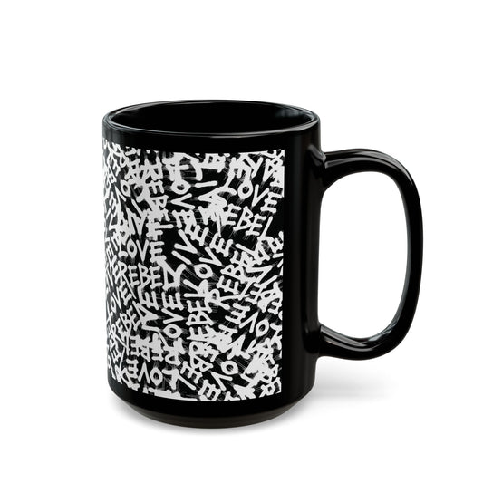 Live Love Rebel™ Black Mug - 15oz