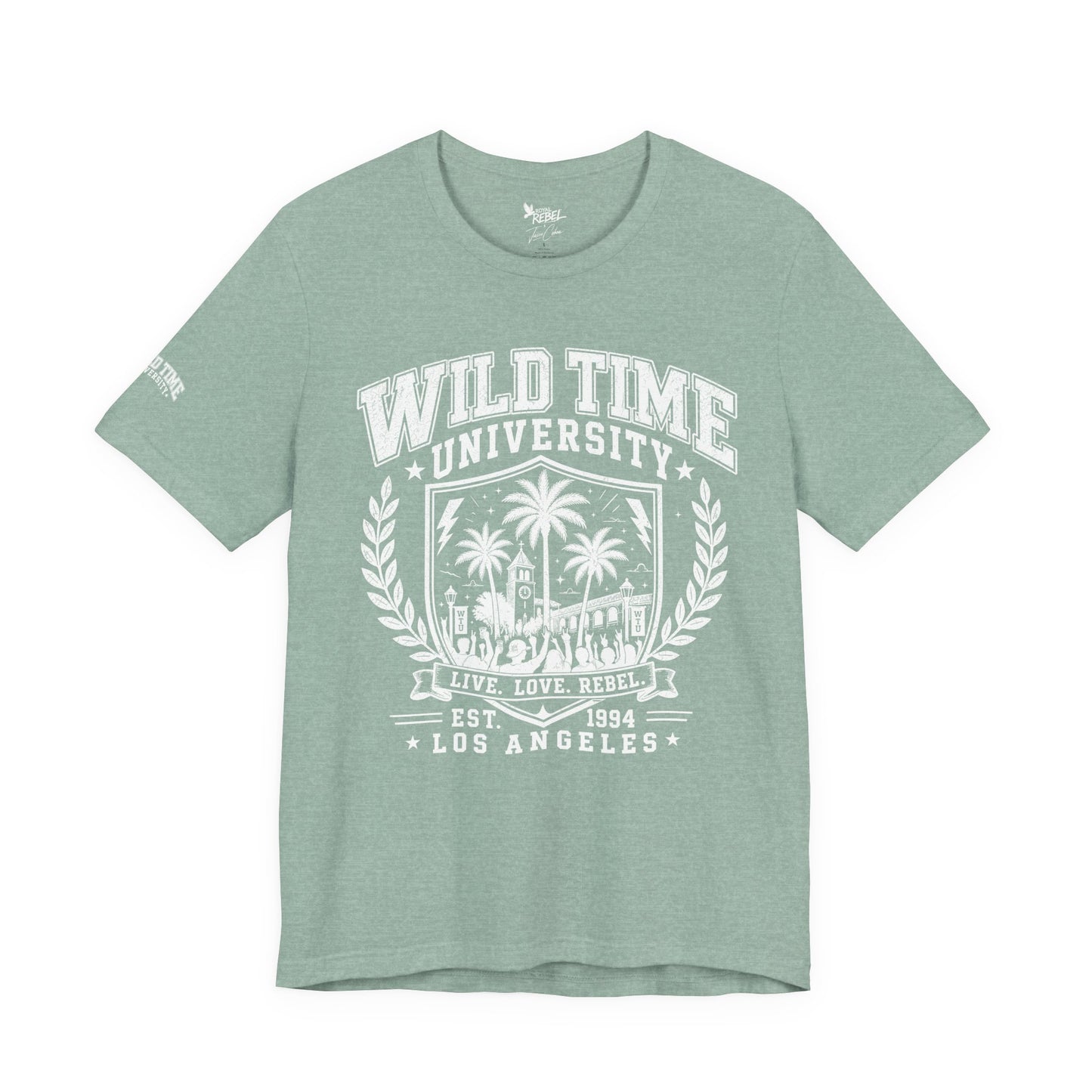 Wild Time™ University - College Inspired Graphic for the Rebel at Heart - Unisex Jersey Tee