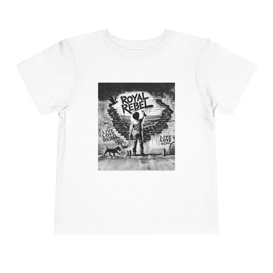 Toddler Tee — 'Royal Rebel' Street Art Graphic Kids Shirt