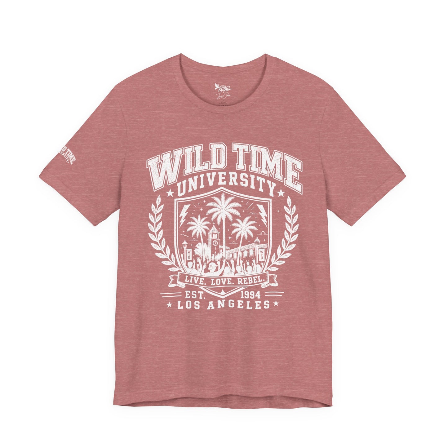 Wild Time™ University - College Inspired Graphic for the Rebel at Heart - Unisex Jersey Tee