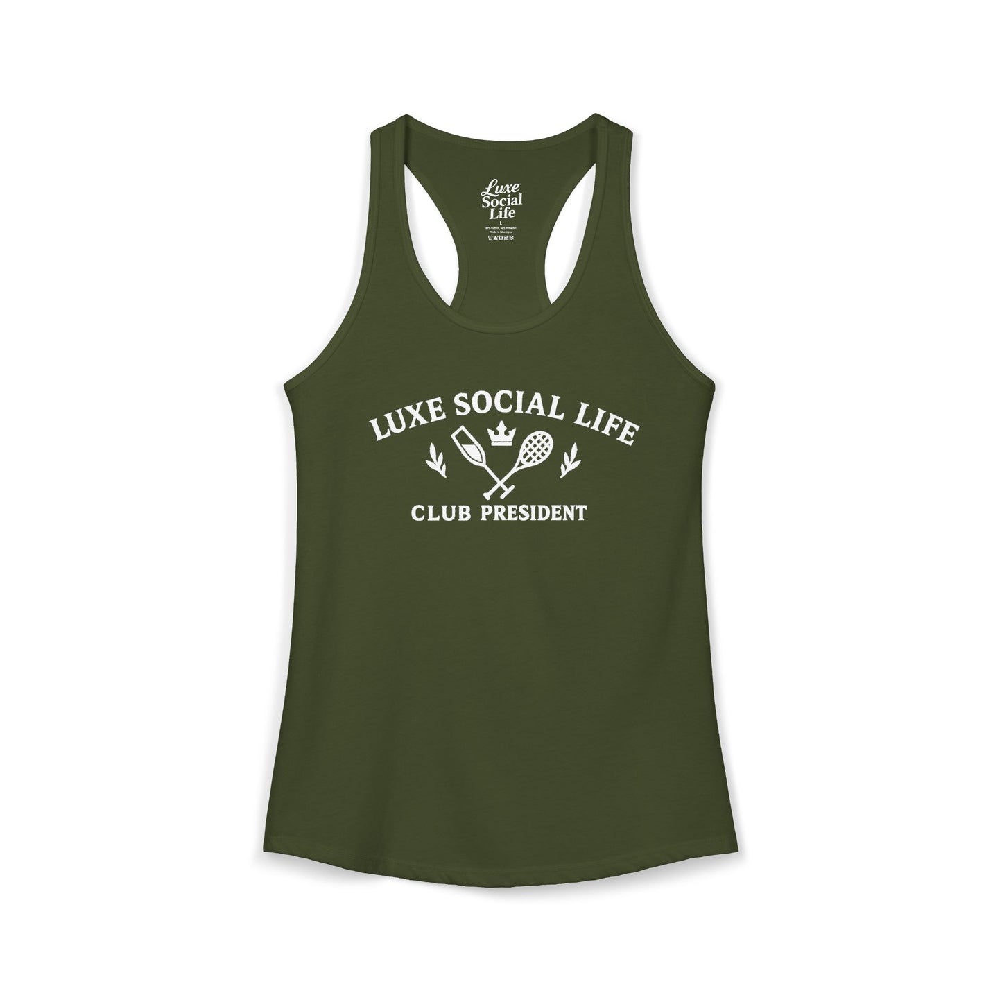 Club President - Women's Racerback Tank