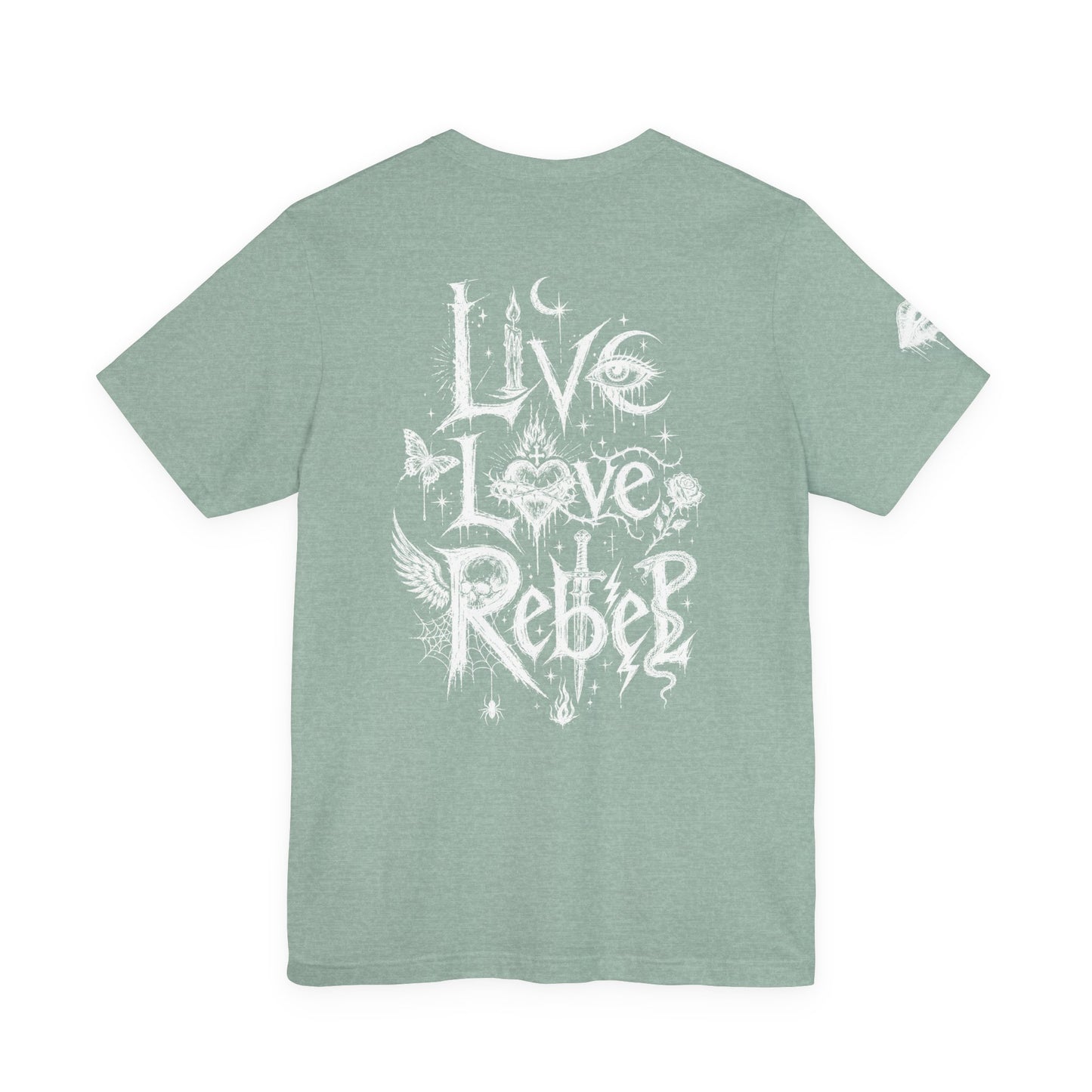 Rebel Sketch Tee - Edgy Unisex Jersey Tee for Rebel Minds