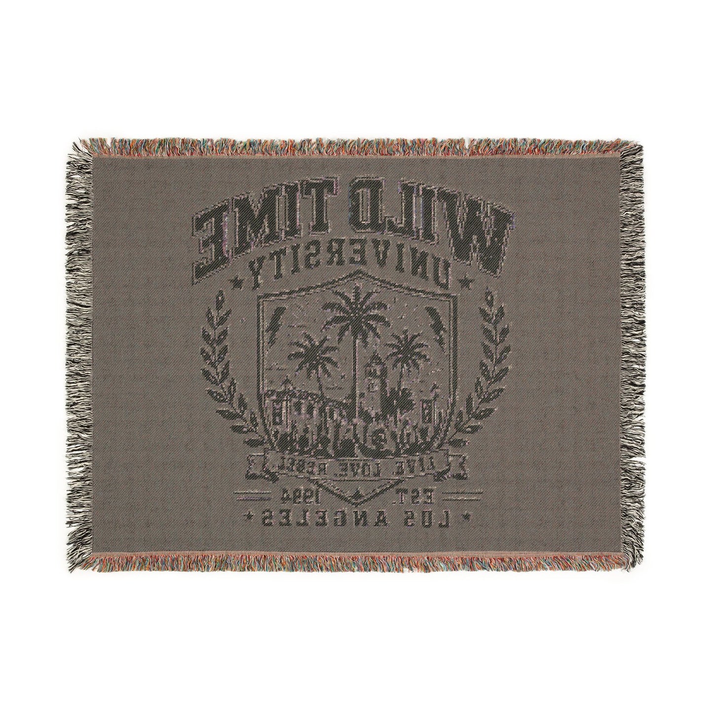 Wild Time™ University Woven Blanket - Cozy Art for the Bold Soul