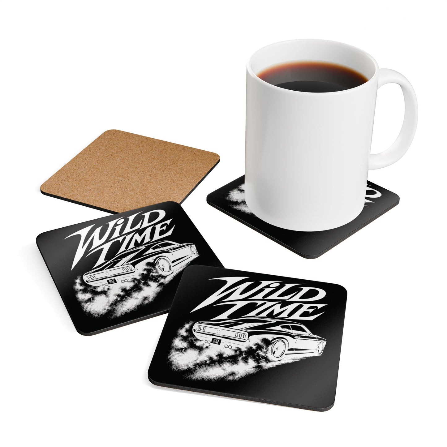 Wild Time™ Street Racer - 4 Piece Coaster Set