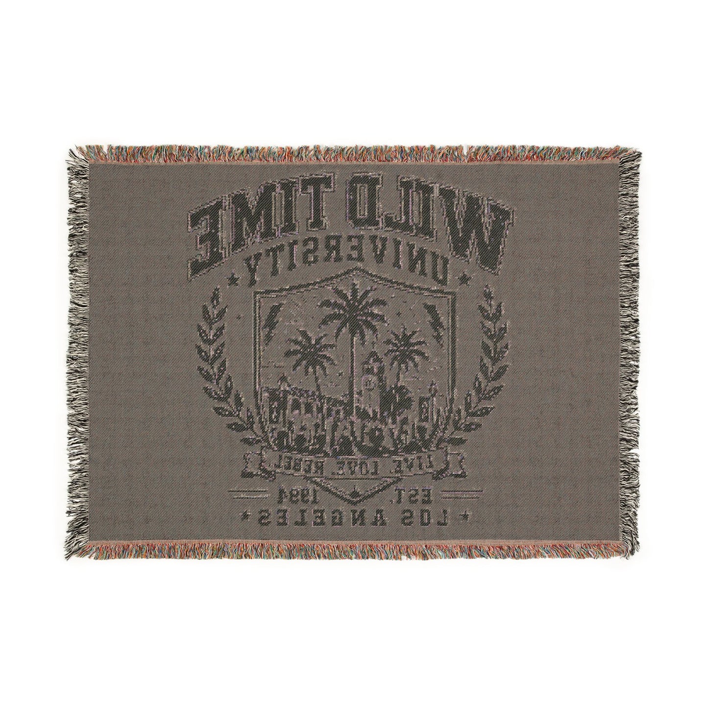 Wild Time™ University Woven Blanket - Cozy Art for the Bold Soul