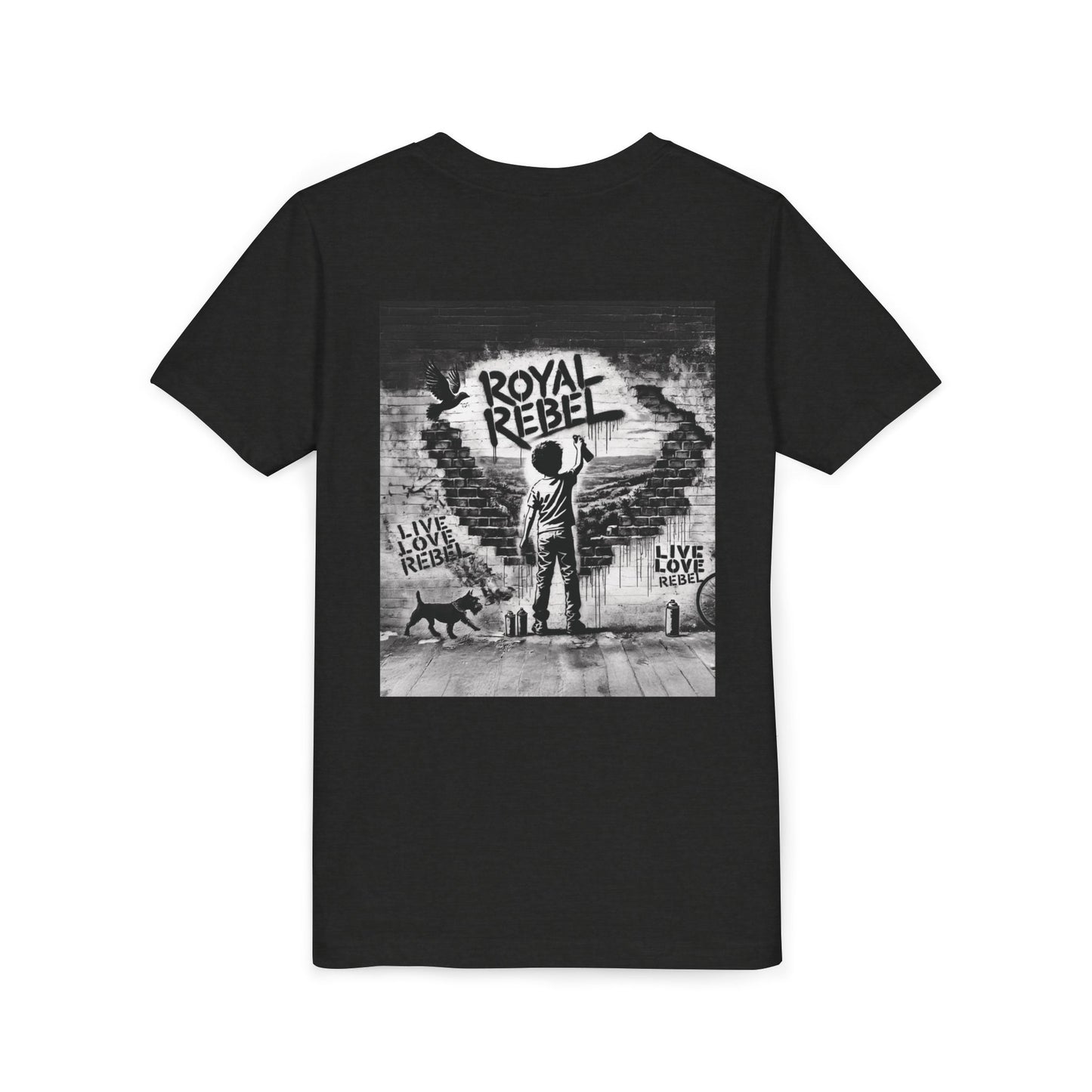 Royal Rebel Youth Tee — Kids' Graphic Skate Streetwear T-Shirt