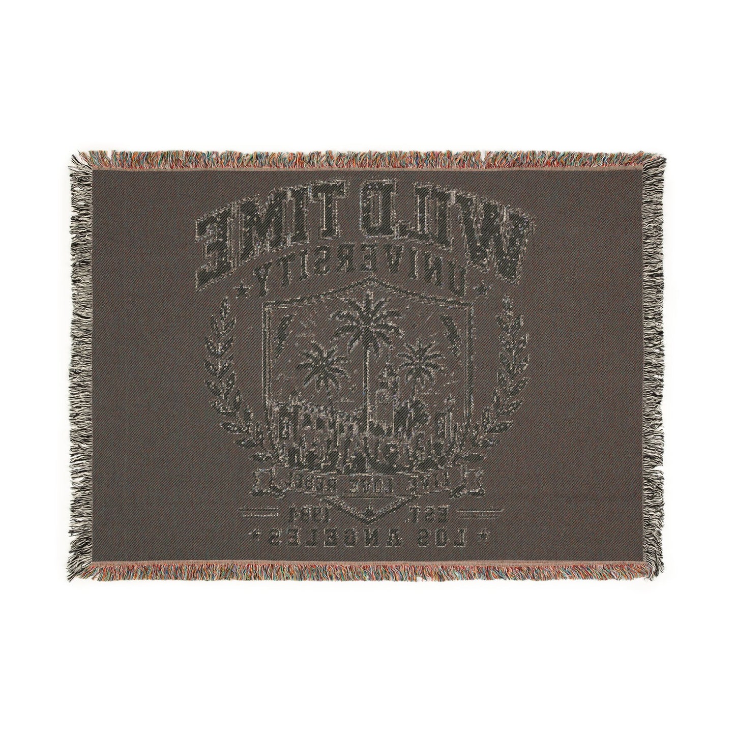 Wild Time™ University Woven Blanket - Cozy Art for the Bold Soul