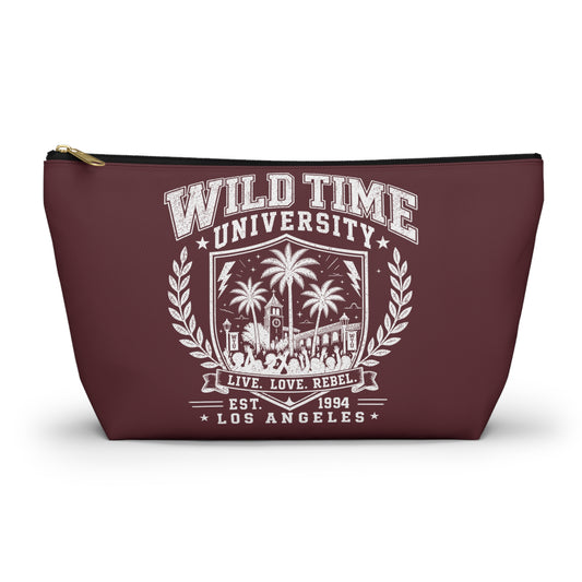Wild Time™ University Maroon Accessory Pouch - Travel Zip Bag