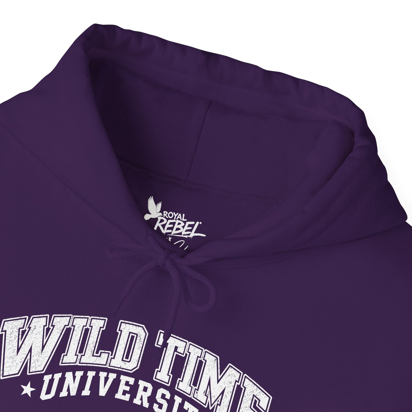 Wild Time™ University Unisex Hoodie - College Inspired Graphic Sweatshirt for the Rebel at Heart