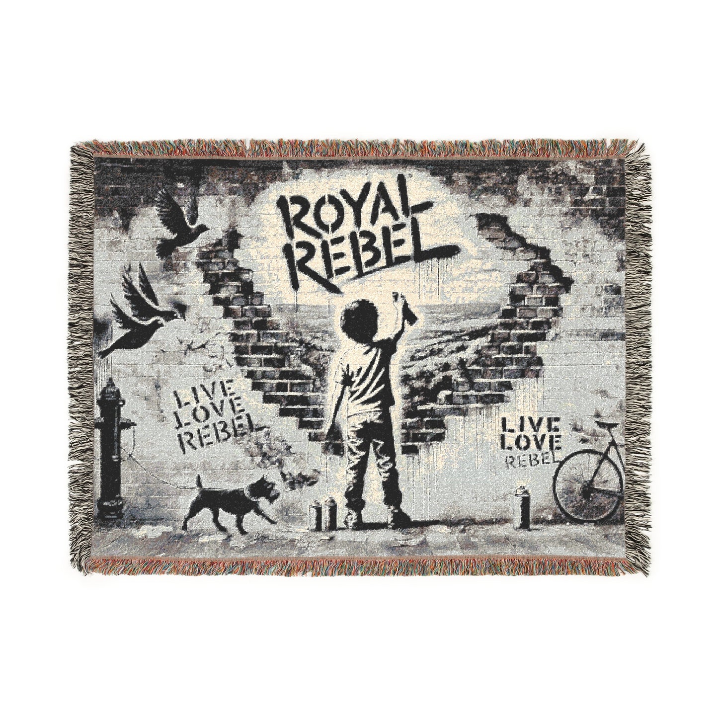 Royal Rebel® Woven Blanket - Cozy Art for the Bold Soul