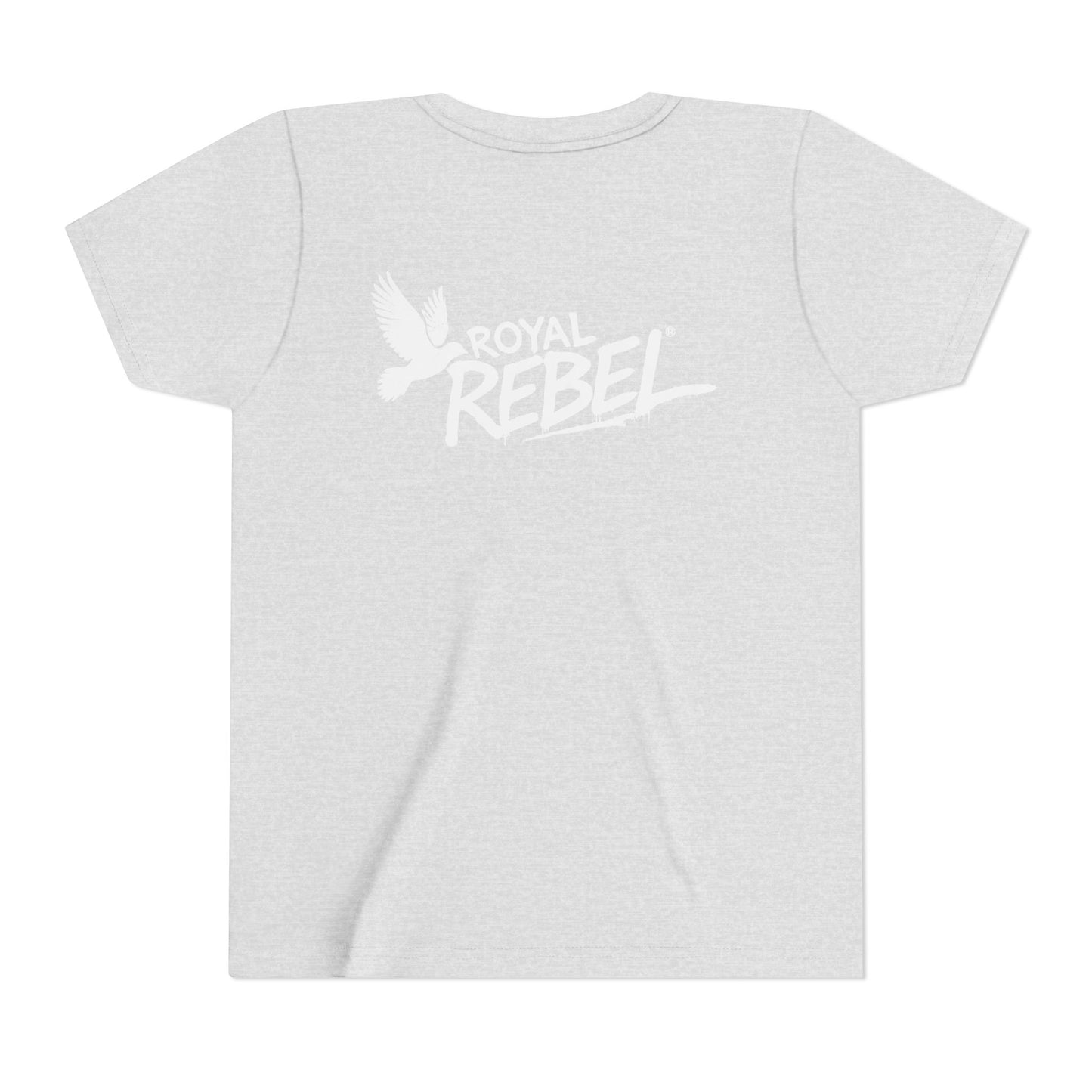 Royal Rebel Graffiti Youth Tee — Kids' Graphic Skate Streetwear T-Shirt