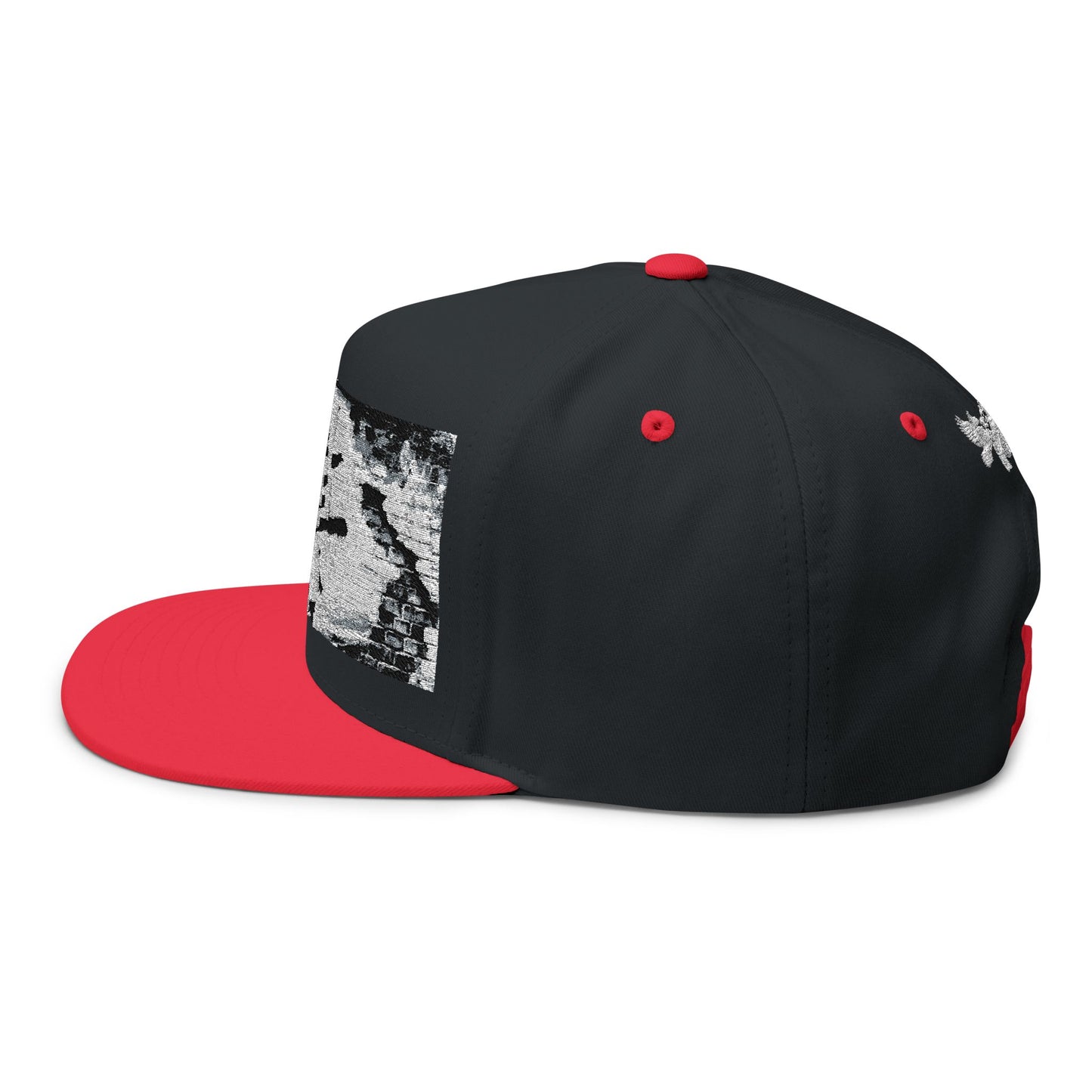 Royal Rebel® Embroidered Flat Bill Cap - Graffiti Wall