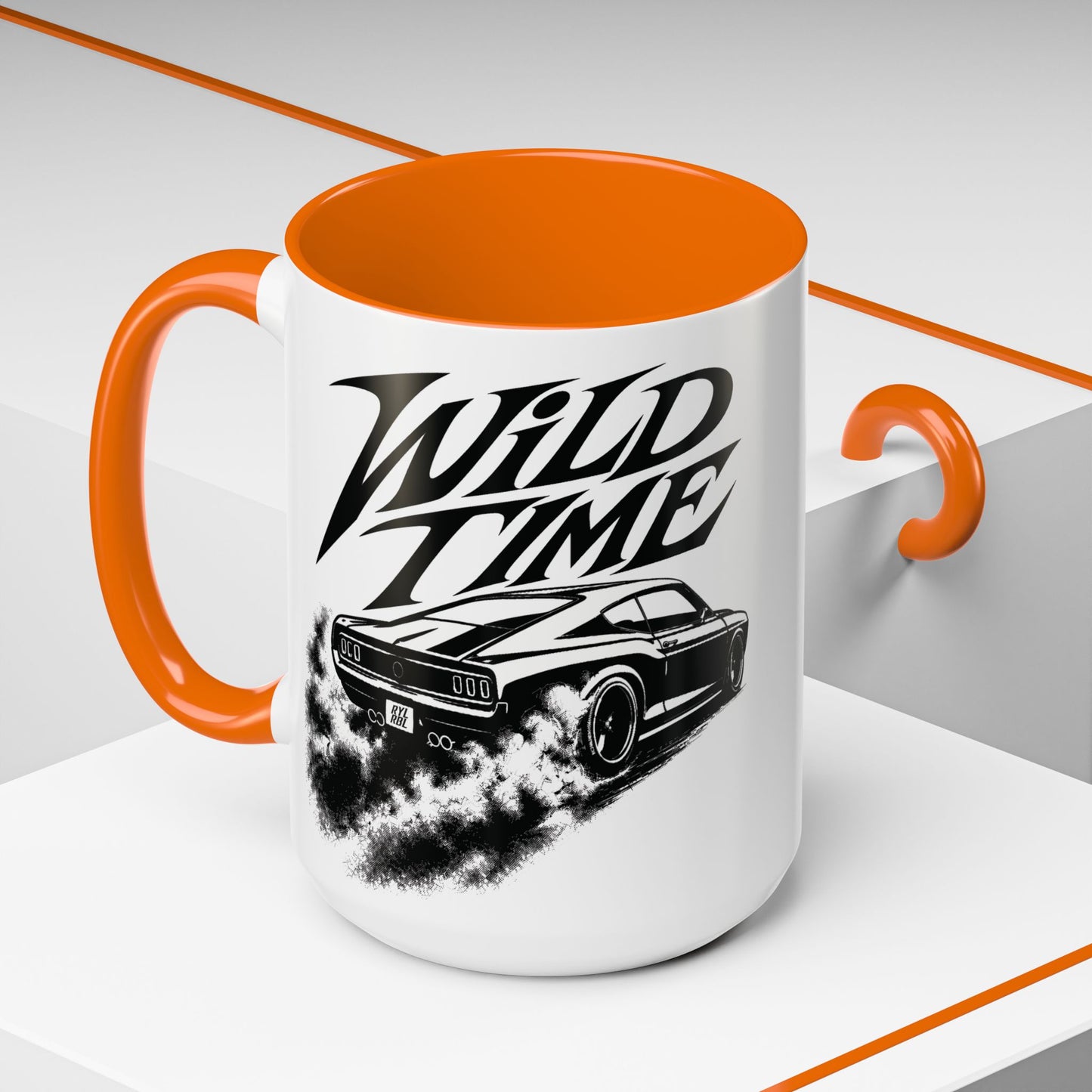 Coffee Mug - 'Wild Time' Muscle Car Accent Mug 15 oz