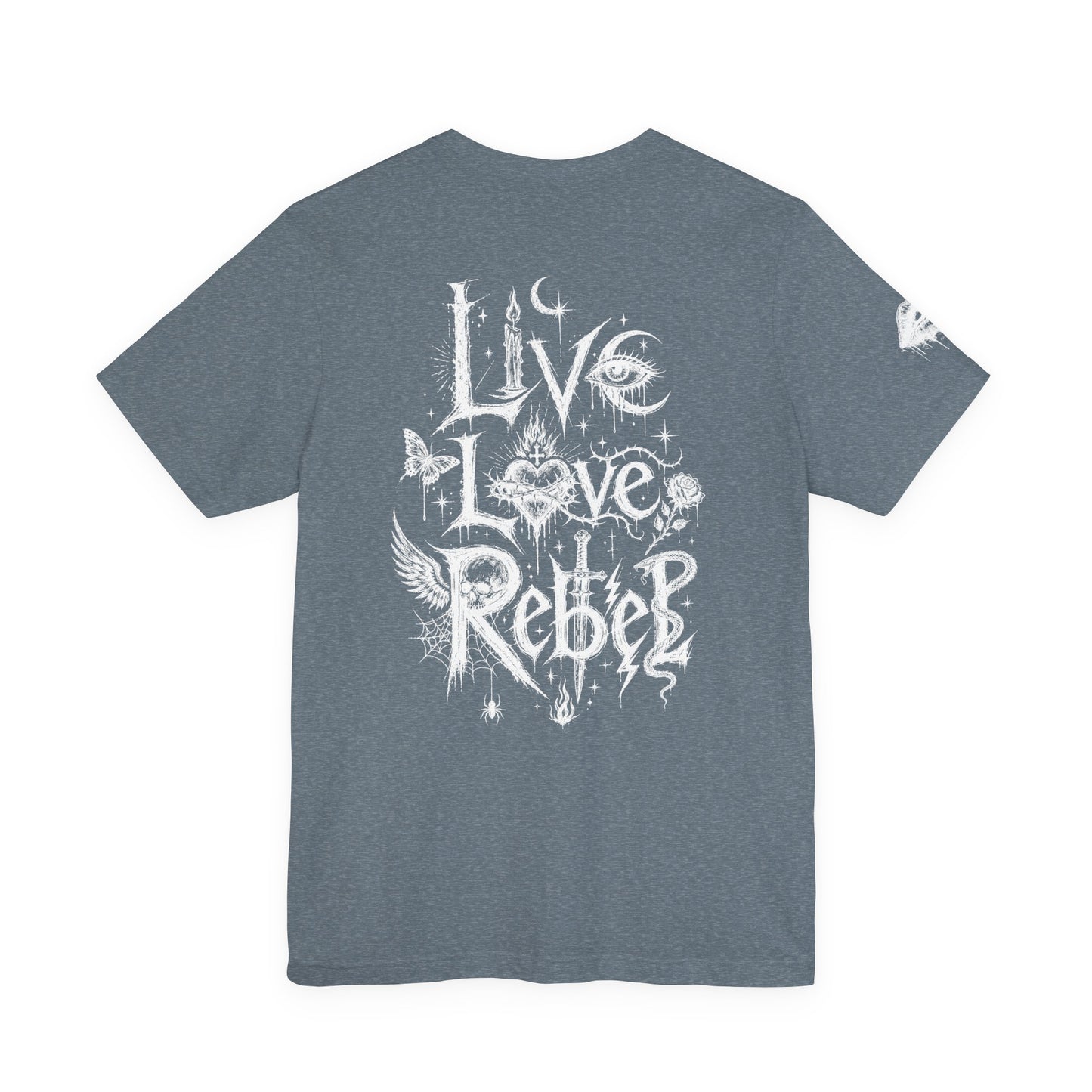 Rebel Sketch Tee - Edgy Unisex Jersey Tee for Rebel Minds
