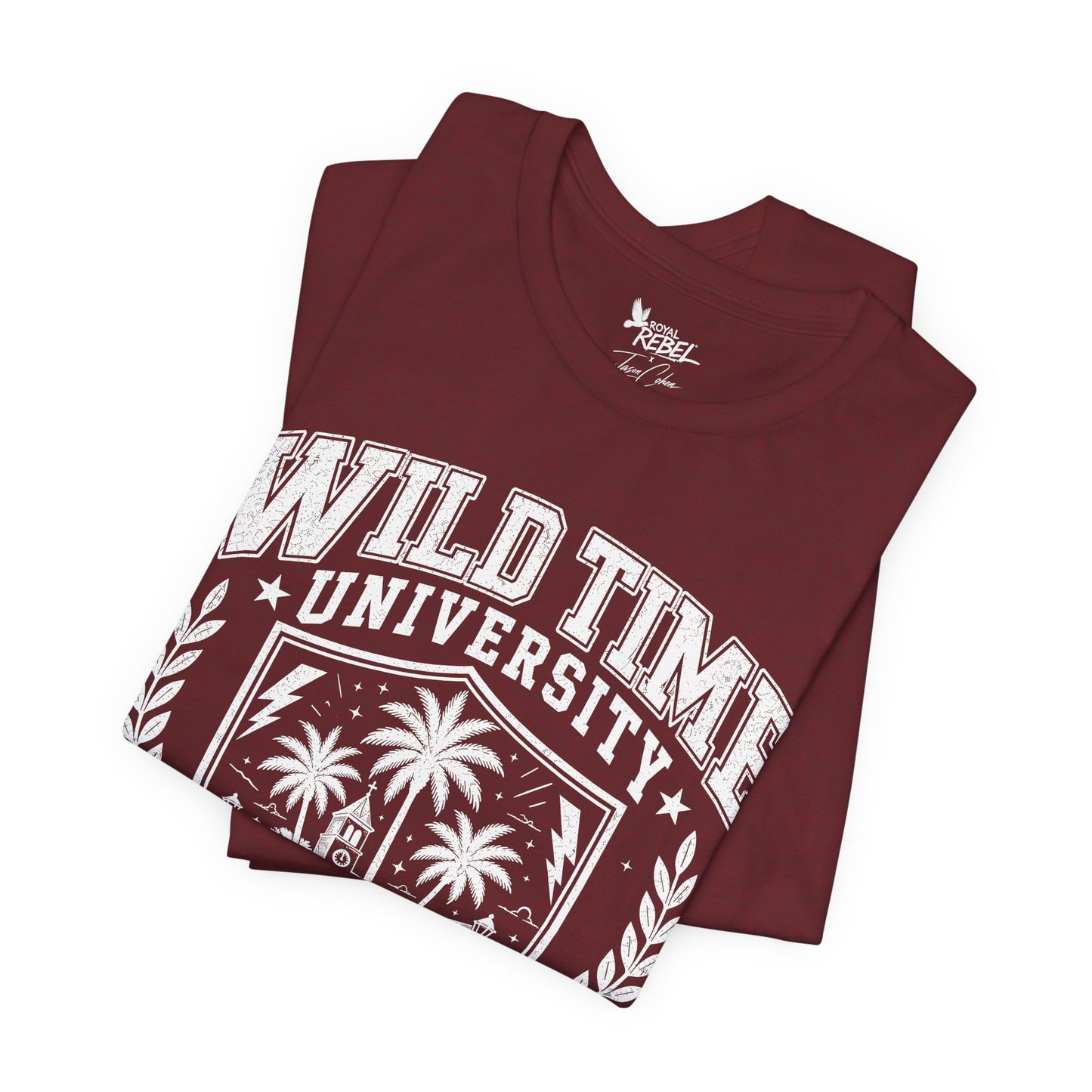 Wild Time™ University - College Inspired Graphic for the Rebel at Heart - Unisex Jersey Tee