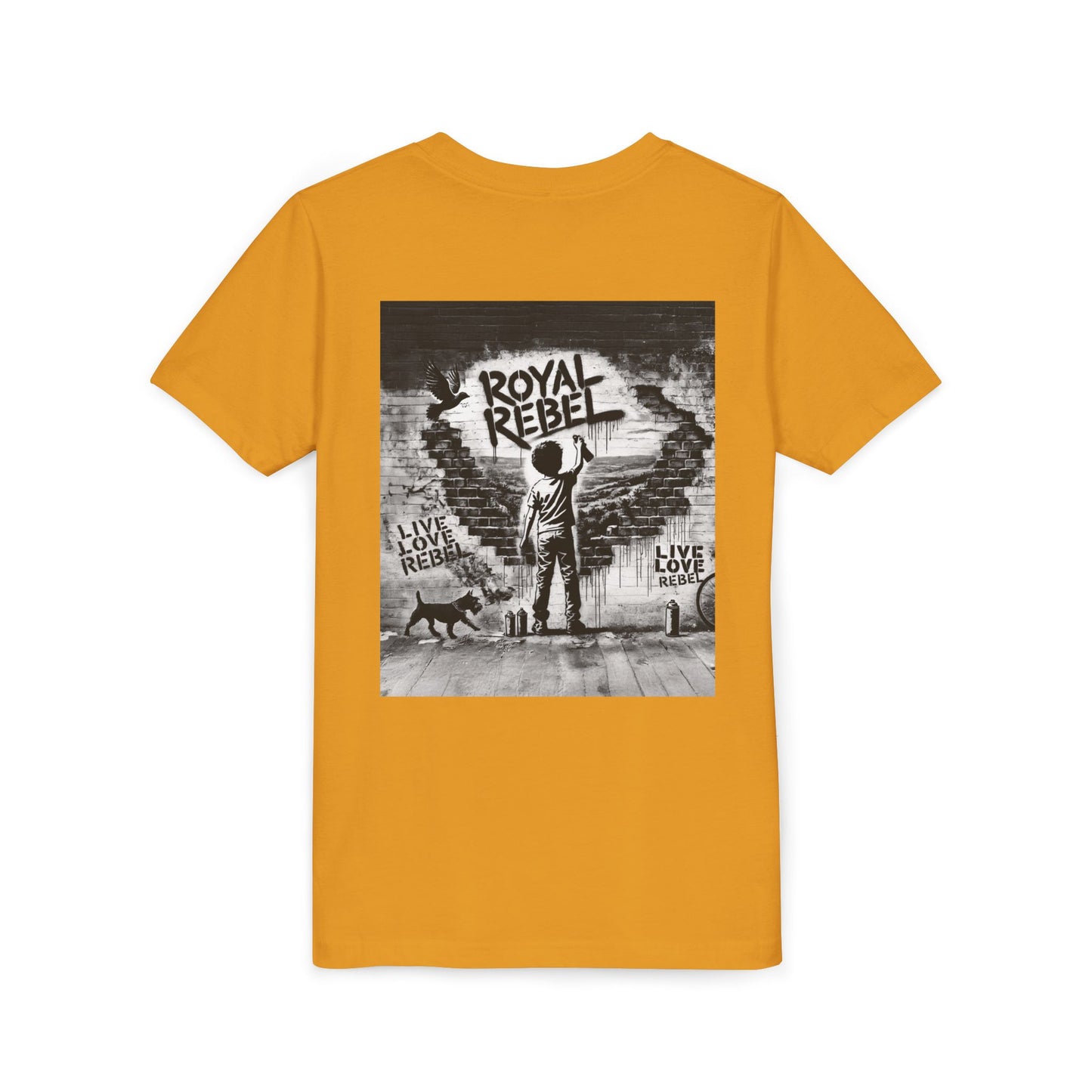 Royal Rebel Youth Tee — Kids' Graphic Skate Streetwear T-Shirt