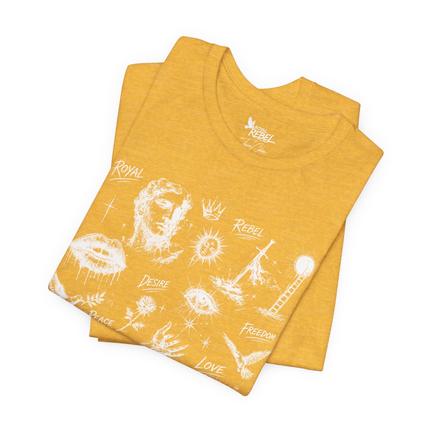 Rebel Sketch Tee - Edgy Unisex Jersey Tee for Rebel Minds