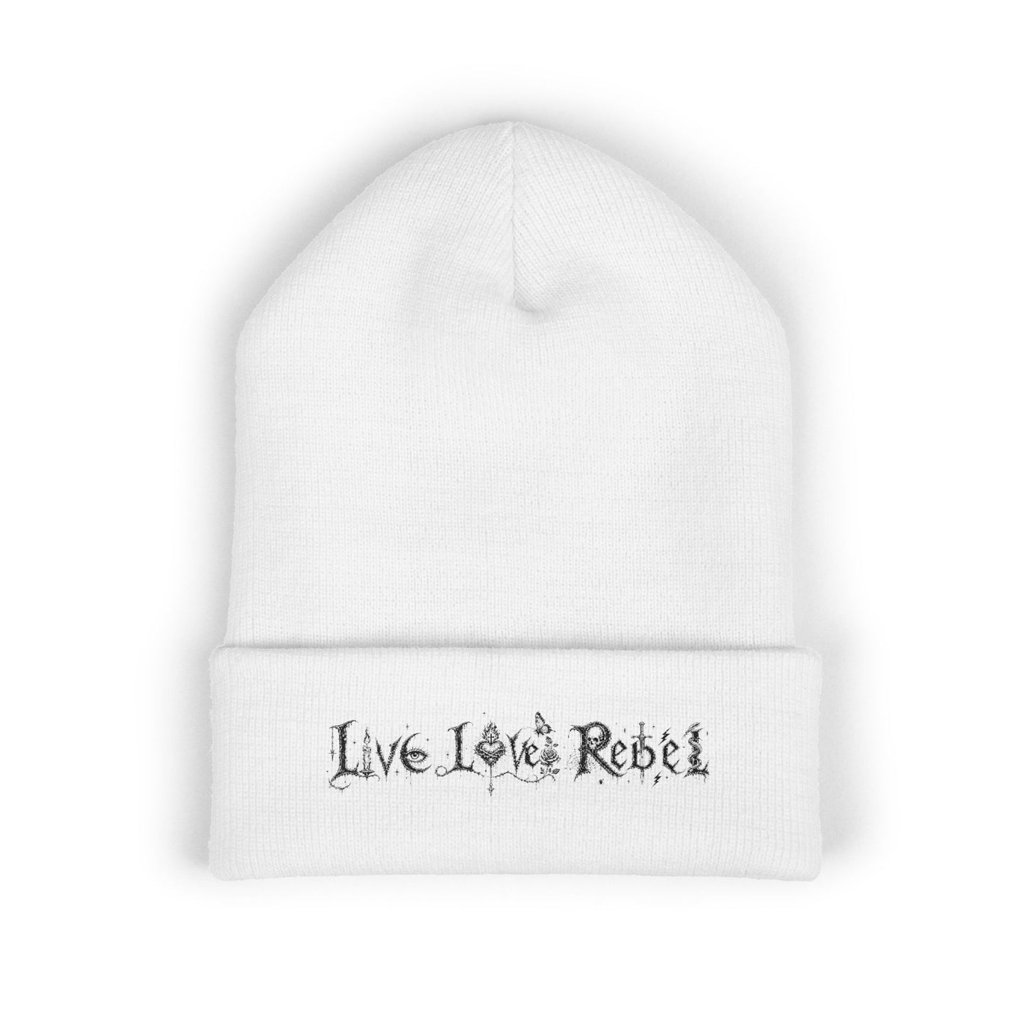 Live Love Rebel® Unisex Cuffed Beanie - Embroidered